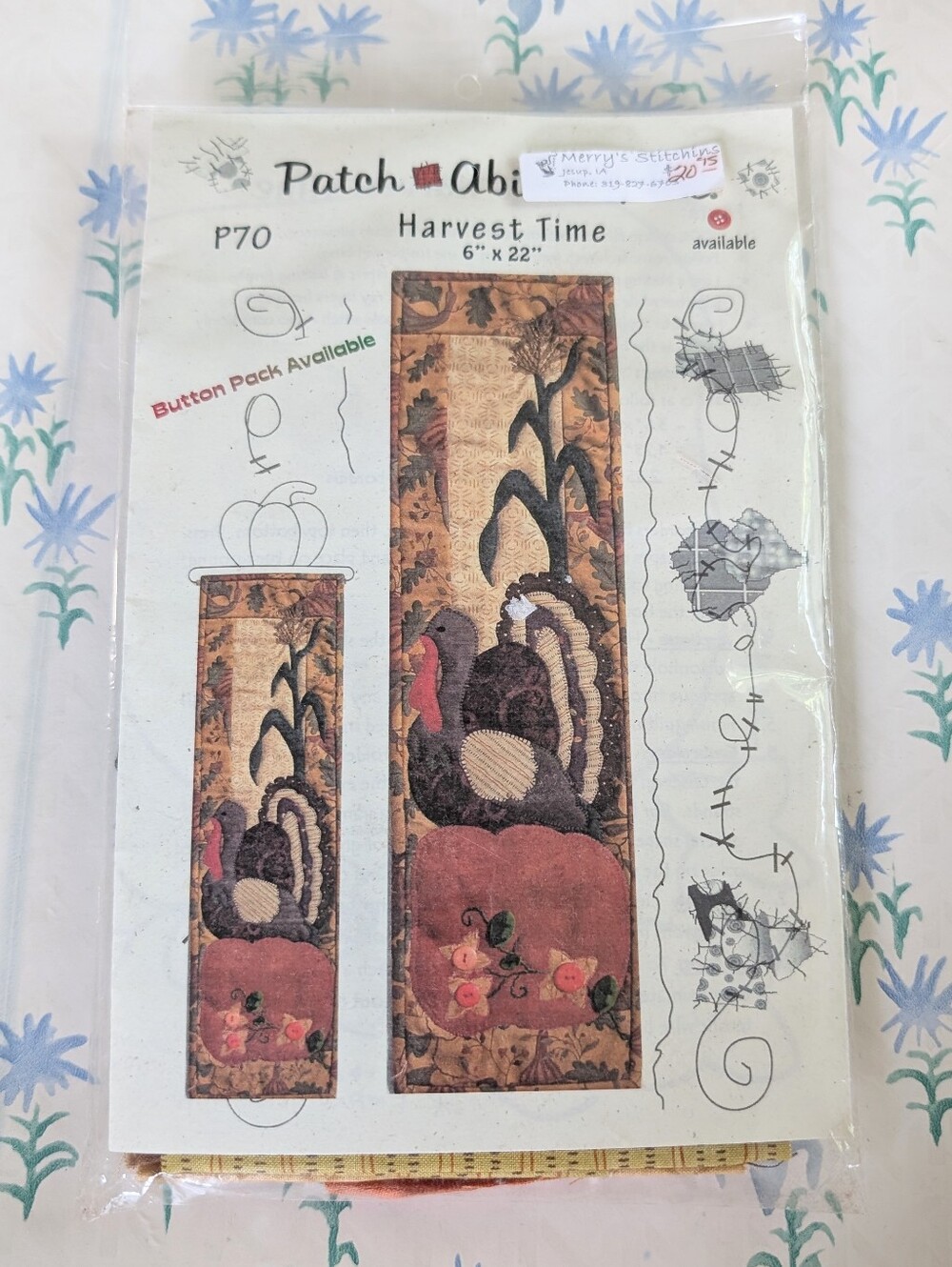 Patch Abilities Harvest Time Quilted Wall Hanging Kit NEW Thanksgiving DIY Quilt